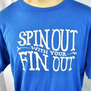Wellen Spin Out With Your Fin Out Surfer Tee XL